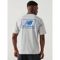 New Balance Mens Woven Label T-Shirt - Grey