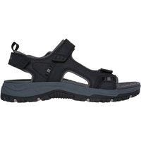 Skechers Prewitt Rigdon Mens Black Touch Fasten Strap Casual Sandals