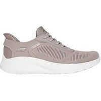 Skechers Women/'s BOBS Squad Chaos Sneaker, Taupe, 4 UK