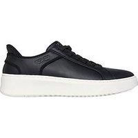 Skechers Men/'s Court Break Double Vented Sneaker, Black Duraleather/Mesh, 10 UK