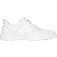 Skechers Men/'s Court Break Double Vented Slip-ins Trainers, White, 7 UK