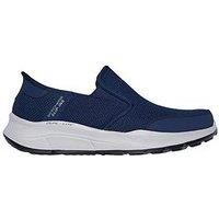 Skechers Slip-Ins Equalizer Relaxed Fit Trainers - Navy Mesh