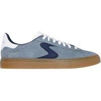 Skechers Men/'s Arch FIT Legend ROMAH Sneaker, Grey Pig Suede/Duraleather/Navy Trim^, 9 UK
