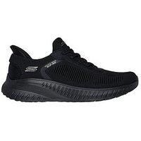 Skechers Women/'s Bobs Squad Chaos Current Muse Sneaker, Black, 6 UK