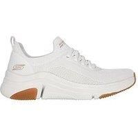 Skechers Women/'s Bobs Sparrow Flex Instant Clout Sneaker, White, 3 UK