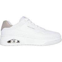 Skechers Women/'s Uno Courted Style Sneaker, White, 5 UK