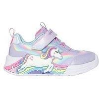 Skechers Girl/'s Unicorn Chaser Sneaker, Lavender, 4 UK Child