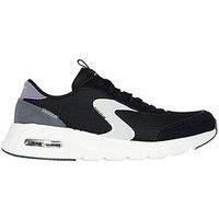 Skechers Suede Overlay Mesh Swan Lace-Up Trainers - Black