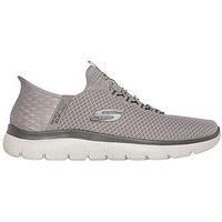 Skechers Men's Slip Ins Summits High Range Trainers, Grey
