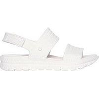 Skechers Arch Fit Footsteps Sunny Days Molded Double Band Sling Back Sandal - White