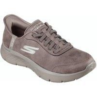 Skechers Women/'s GO Walk Flex Sneaker, Brown, 4 UK