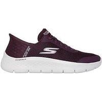 Skechers Women/'s Go Walk Flex Hands Free Slip-ins-Grand Entry Sneaker, Burgundy, 8 UK