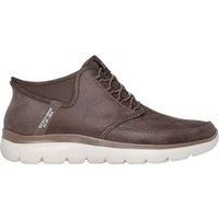 Skechers Men/'s Summits Siegul Slip-On Sneakers, Chocolate Suede/Trim, 9 UK