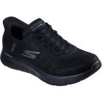 Skechers Men/'s Hands Free Slip-ins: Go Walk Flex-Smooth Motion Sneaker, Black Textile, 9 UK