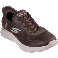 Skechers Slip-ins Go Walk Flex Mens Casual Trainers in Brown - 8 UK