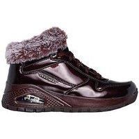 Skechers Women/'s UNO Rugged Ankle Boot, Burgundy, 4 UK
