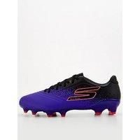 Skechers Mens Razor Gold Firm Ground Football Boots Purple/Black 6