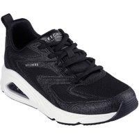 Skechers Women/'s TRES-AIR UNO GLIT-AIRY Sneaker, Black, 6 UK