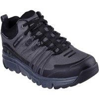 Skechers Mens Trainer-Summits at CANOBIE Sneaker, Charcoal Synthetic/Textile/Black Trim, 6 UK