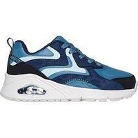 Skechers Boys Uno Gen1 Color Surge Sneaker, Navy Black, 4 UK