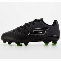 Skechers Toddler Razor Firm Ground Football Boots- Black/Silver