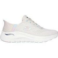 Skechers Women/'s Arch FIT 2.0 Easy Chic Sneaker, Natural, 6 UK
