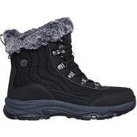 Skechers Womens Boots- Trego Stormie, Black, 4