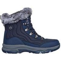 Skechers Trego Stormie Women's Navy Winter Ankle Boots