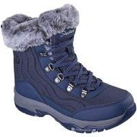 Skechers Women/'s Trego Stormie Ankle Boot, Navy Nylon/Duraleather, 8 UK