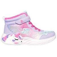 Skechers Unisex Kid/'s Winter Boots, Purple, 2 UK