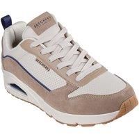 Skechers Uno Stacre 2.0 | Sand | Mens Leather Lace Up Trainers