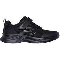 Skechers DYNAMATIC - SWIFT TREAD Boys Casual Touch Fasten  Trainers-Black