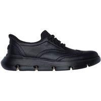 Skechers Mens Garza Sully Stretch Lace Cushioned Shoes - Black - UK11