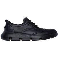 Skechers Mens Garza Sully Stretch Lace Cushioned Shoes - Black - UK12