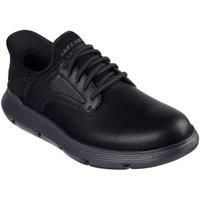 Skechers Mens Trainers Garza Leather Lace Up black UK Size