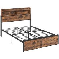 Borough Wharf Ducan Bed Black;Brown Double (4'6)