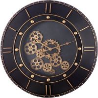 Rio Amiee Wall Clock Black 59.5cm W X 59.5cm H X 9.3cm D