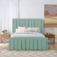 Canora Grey Antrone Upholstered Storage Bed Duck Egg Single (3')