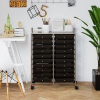 Rebrilliant Demitrius 20 Drawer Storage Drawer Black 88cm H X 64cm W X 39cm D