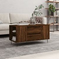 Borough Wharf Iriemi Coffee Table with Storage Brown Oak 50cm H X 102cm W X 44.5cm D