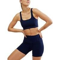 Free People Movement Womens Training Never Better Sq Neck Bra - Navy