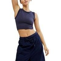 Free People Movement Womens Training Free Throw Muscle Tank - Navy