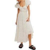 Free People Short Sleeve Sundrenched - White