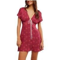 Free People Everyones Favorite Mini Dress - Red