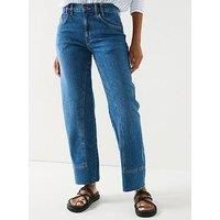 Free People Risk Taker Mid-Rise Straight Jean