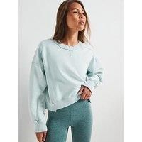 Fp Movement Womens Intercept Pullover Sweat - Arctic Snow - Blue