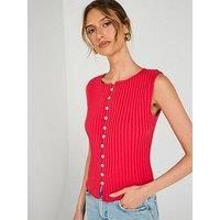 Free People Tilly Knit Vest Top - Red