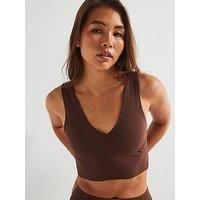 Fp Movement Womens Training Never Better Crop Cami Tank - Brown