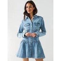 Free People Roadhouse Mini Denim Dress