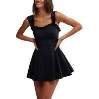 Free People Midnight Magic Mini Dress - Black